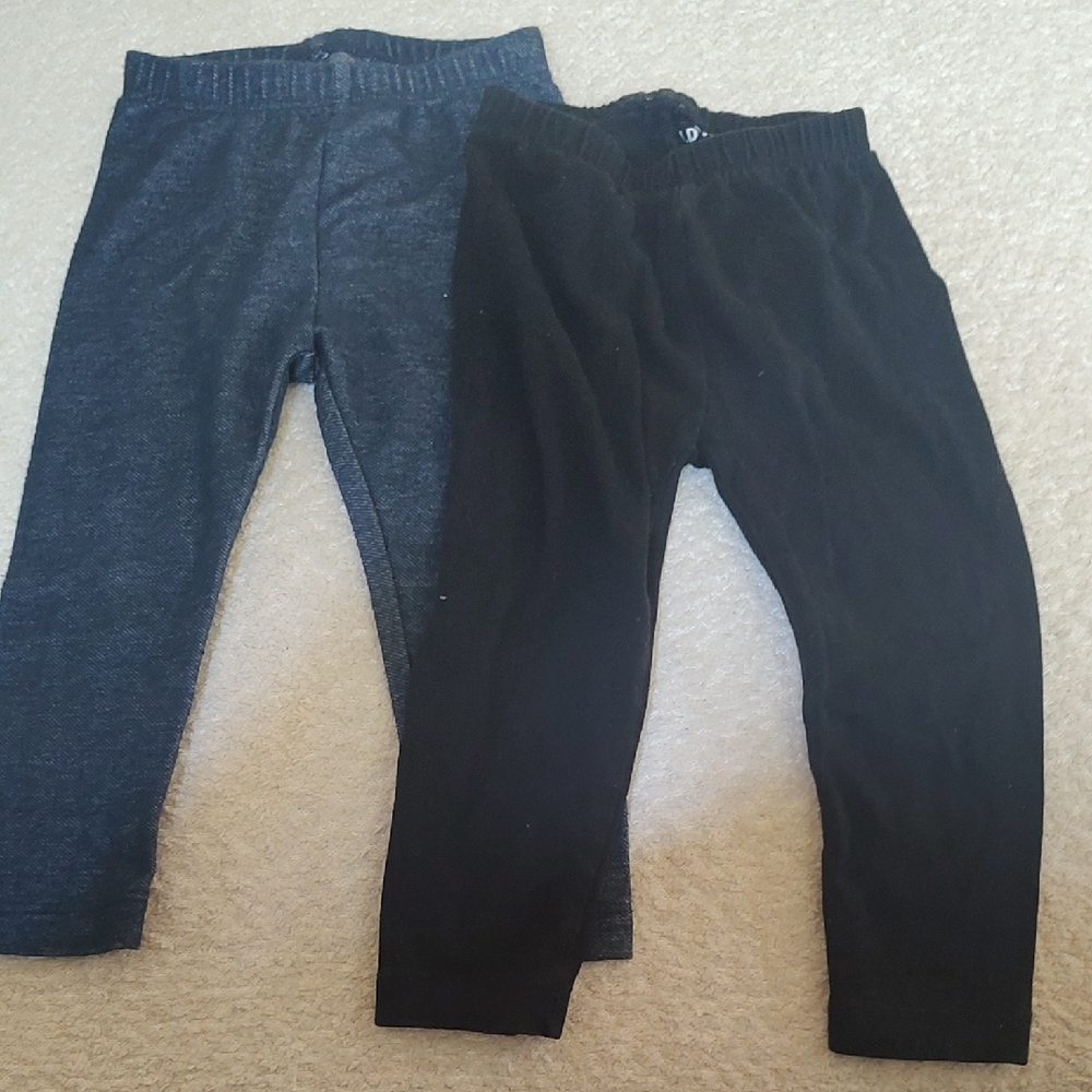 Old Navy Black and Blue Kids Leggings